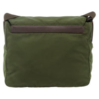 Prada Buckle Messenger Bag Tessuto Green Nylon Shoulder Bag Bag (Pre-Loved)