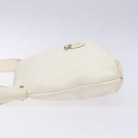Salvatore Ferragamo Gancini Shoulder Bag Leather White Leather Shoulder Bag Bag (Authentic Pre-Loved)