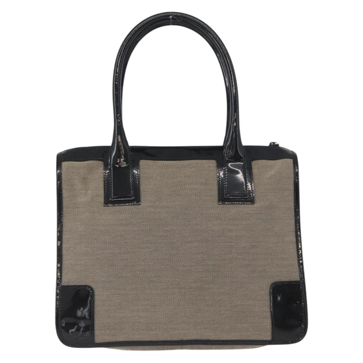 Gucci Vintage Tote Canvas Beige Canvas Tote Bag Bag (Authentic Pre-Loved)