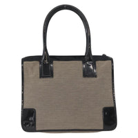Gucci Vintage Tote Canvas Beige Canvas Tote Bag Bag (Authentic Pre-Loved)