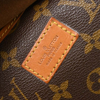 Louis Vuitton Saumur Handbag Monogram Canvas Brown Canvas Shoulder Bag Bag (Authentic Pre-Loved)