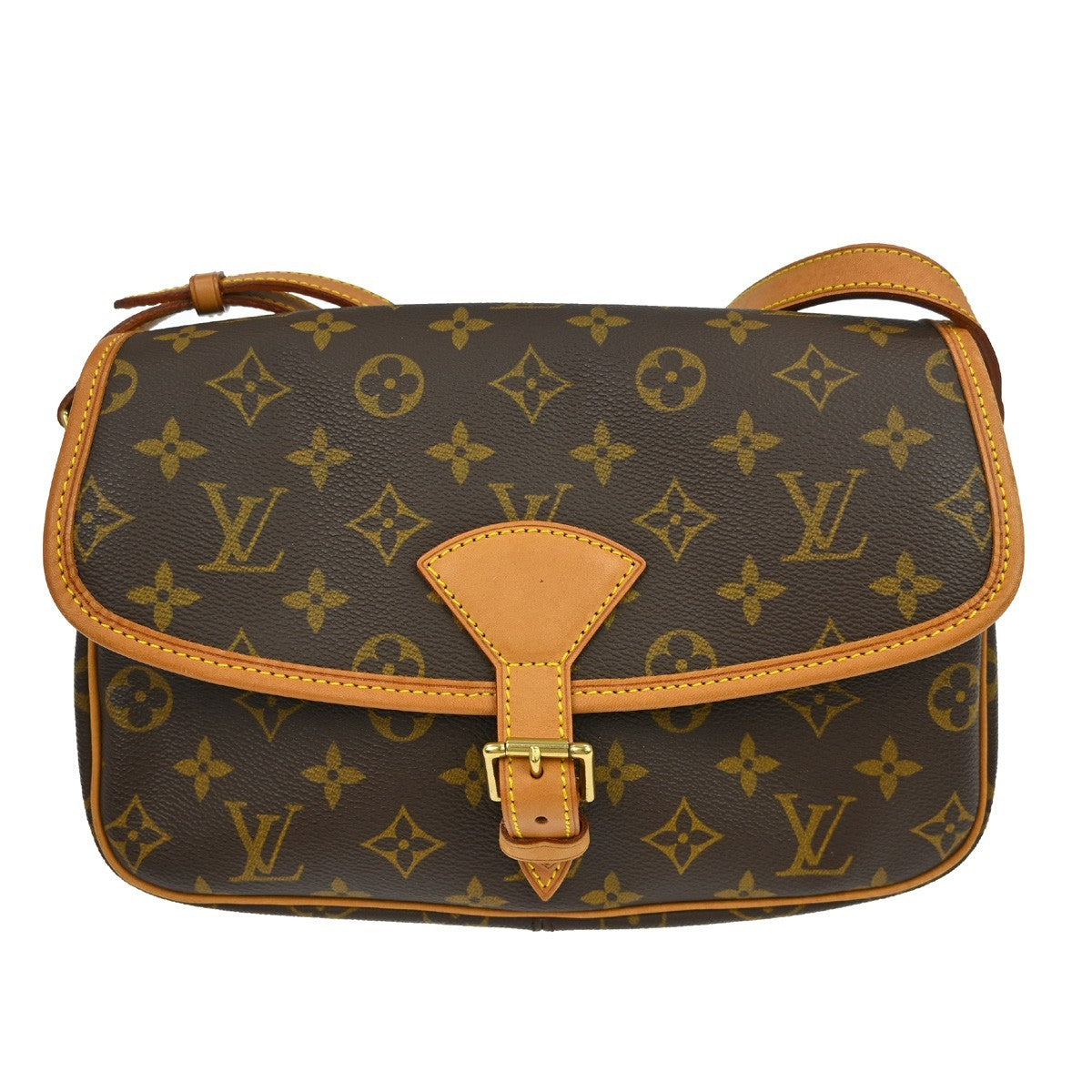 Louis Vuitton Sologne Handbag Monogram Canvas Brown Canvas Shoulder Bag Bag (Pre-Loved)