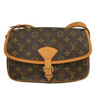 Louis Vuitton Sologne Handbag Monogram Canvas Brown Canvas Shoulder Bag Bag (Pre-Loved)