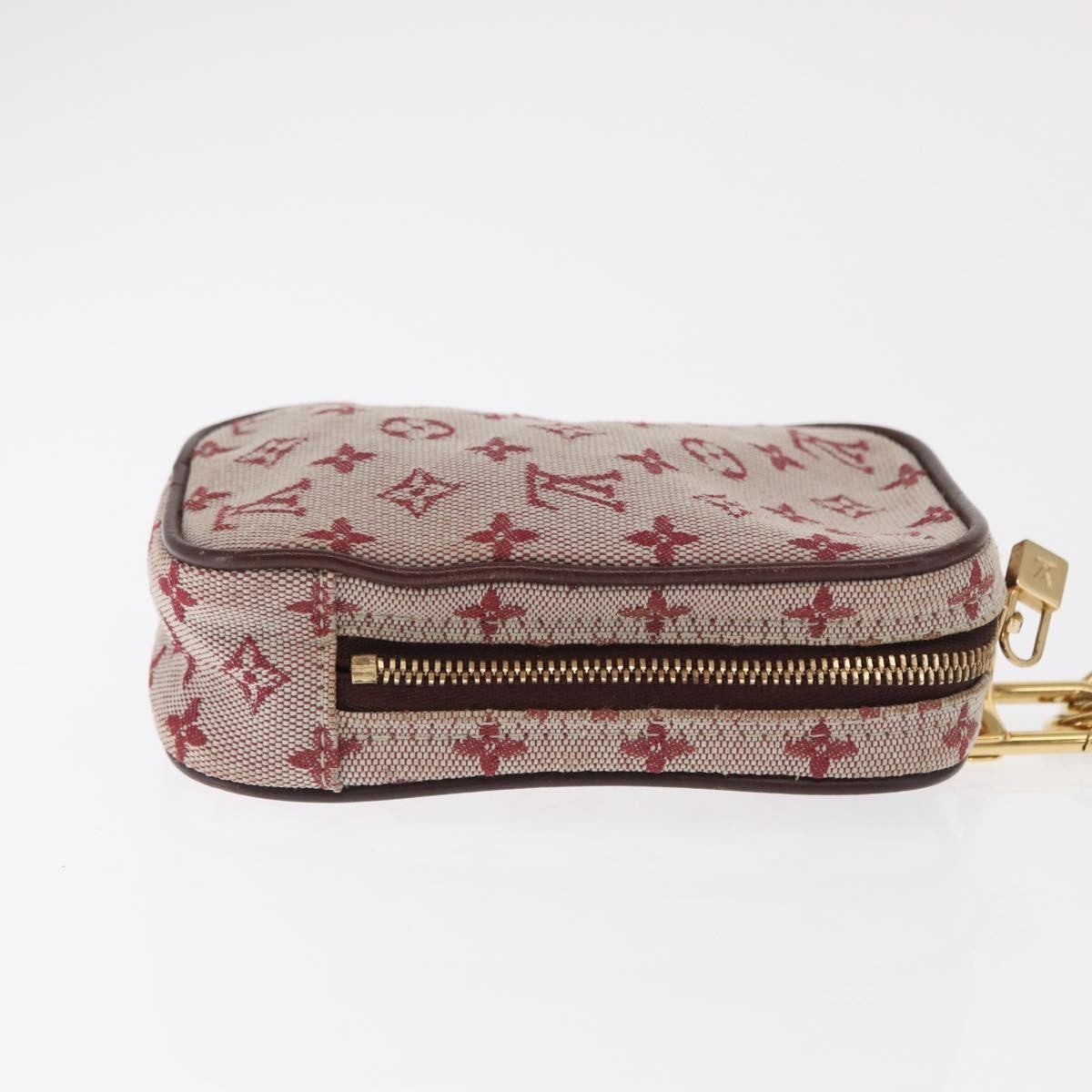 Louis Vuitton Camera Bag Mini Lin Red Canvas Clutche & Pouche Bag (Authentic Pre-Loved)