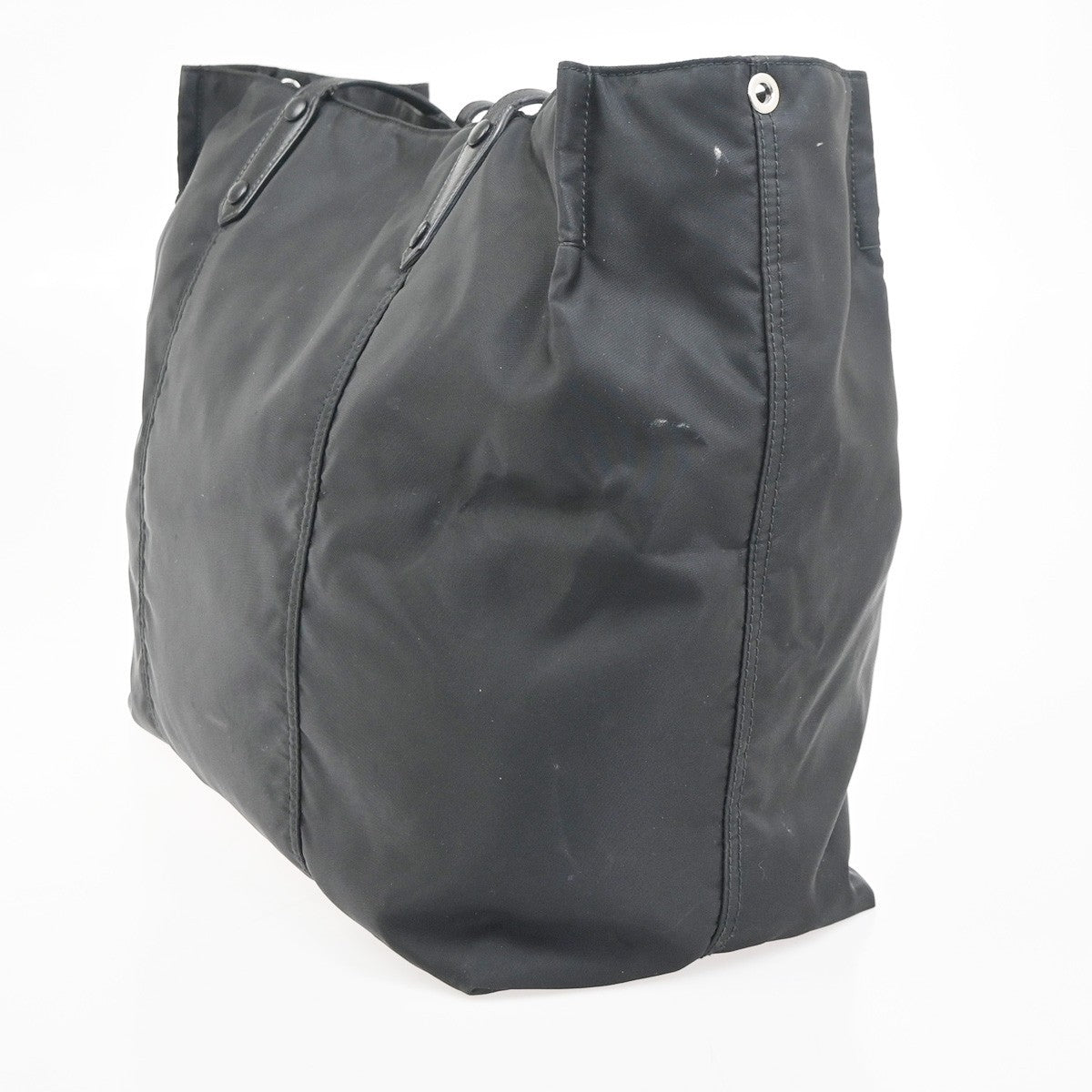 Prada Etiquette Tote Tessuto Black Nylon Tote Bag Bag (Authentic Pre-Loved)