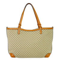 Gucci Craft Tote Diamante Canvas With Leather Beige Canvas Tote Bag Bag (Authentic Pre-Loved)