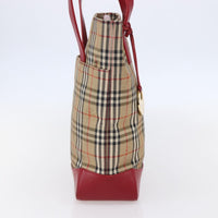 Burberry Nova Check Tote Canvas Check Pattern Beige Canvas Tote Bag Bag (Authentic Pre-Loved)
