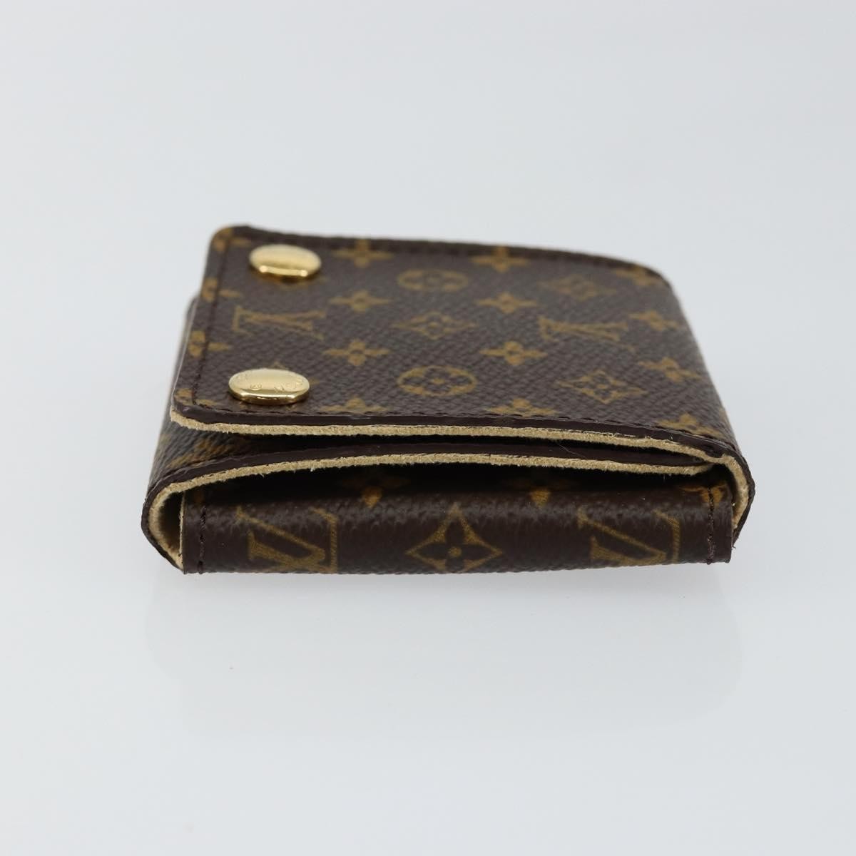 Louis Vuitton Case Jewelry Box Canvas Brown Canvas Wallets Accessory (Authentic Pre-Loved)
