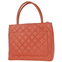 Chanel Medallion Tote Quilted Caviar Pink Leather Tote Bag Bag (Pre-Loved)