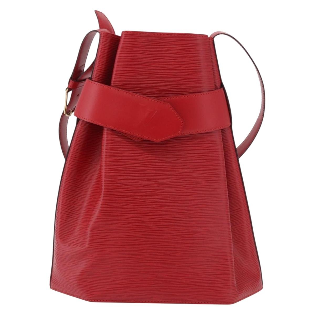 Louis Vuitton Louis Vuitton Vintage Sac D'epaule Handbag Epi Leather Red Leather Shoulder Bag Bag (Authentic Pre-Loved)
