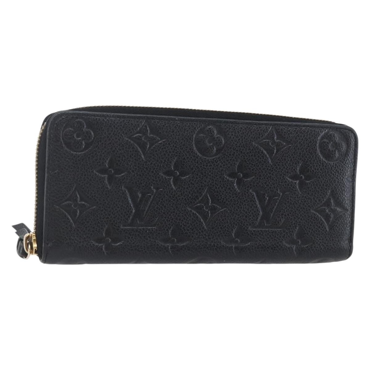 Louis Vuitton Portefeuille Zippy Monogramme Empreinte Monogramme Empreinte Black Leather Wallets Accessory (Authentic Pre-Loved)