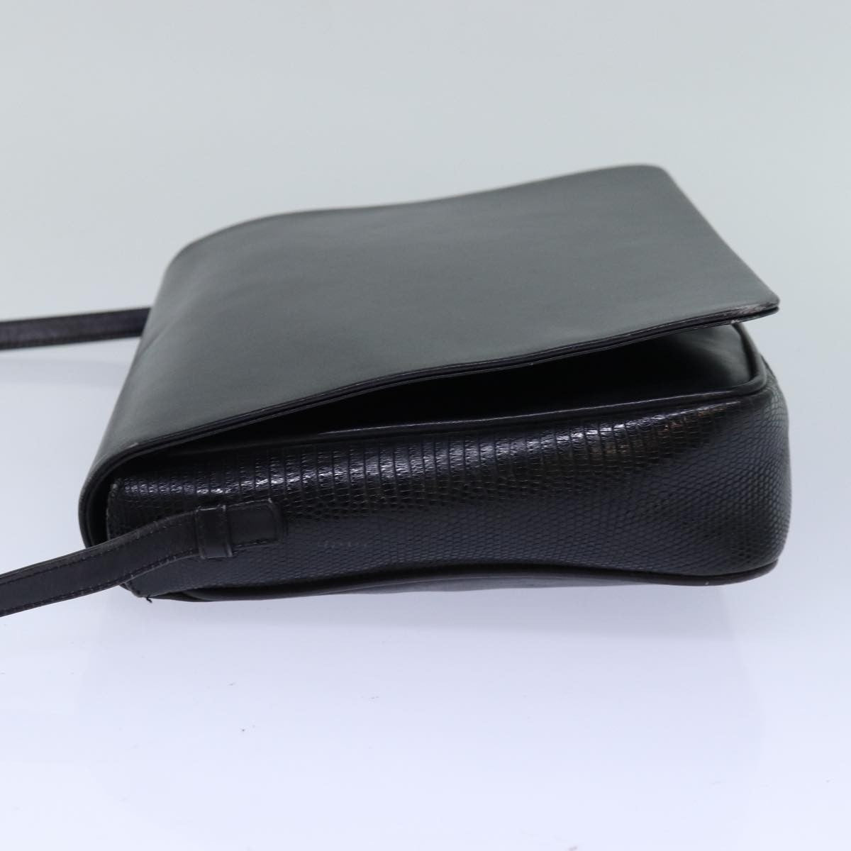 Salvatore Ferragamo Vintage Shoulder Bag Leather Black Leather Shoulder Bag Bag (Authentic Pre-Loved)