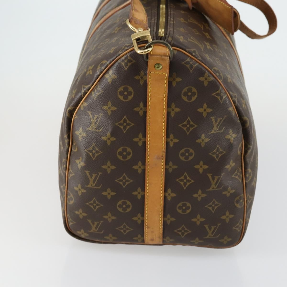 Louis Vuitton Keepall Bandouliere Bag Monogram Canvas Brown Canvas Travel Bag Bag (Authentic Pre-Loved)
