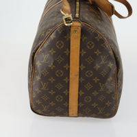 Louis Vuitton Keepall Bandouliere Bag Monogram Canvas Brown Canvas Travel Bag Bag (Authentic Pre-Loved)