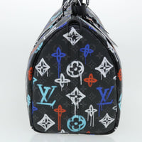 Louis Vuitton Keepall Bandouliere Bag Graffiti Monogram Eclipse Canvas Multicolour Canvas Bag (Authentic Pre-Loved)