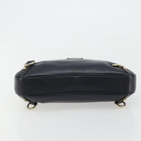 Gucci Gucci Abbey D-Ring Hobo Leather Navy Leather Handbag (Authentic Pre-Loved)