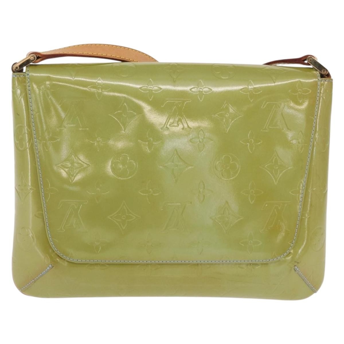 Louis Vuitton Thompson Street Handbag Monogram Vernis Green Patent_Leather Shoulder Bag Bag (Authentic Pre-Loved)