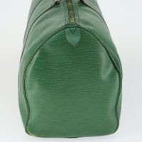 Louis Vuitton Keepall Bag Epi Leather Green Leather Travel Bag Bag (Pre-Loved)