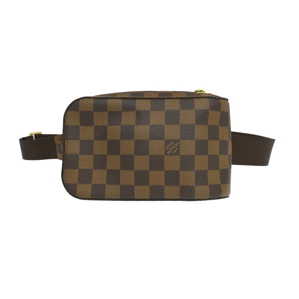 Louis Vuitton Geronimos Waist Bag Damier Brown Canvas Clutche & Pouche Bag (Authentic Pre-Loved)