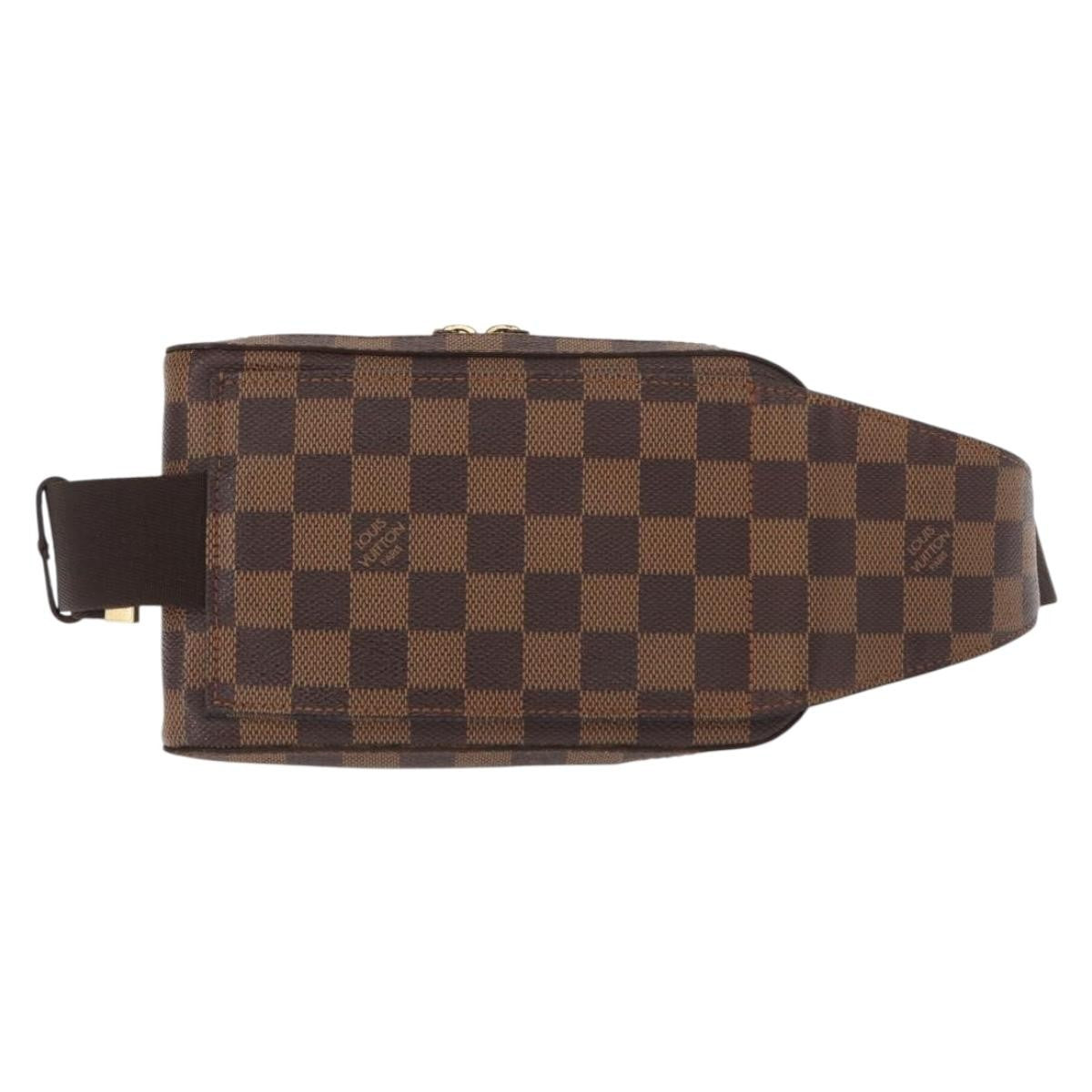 Louis Vuitton Geronimos Waist Bag Damier Brown Canvas Shoulder Bag Bag (Authentic Pre-Loved)
