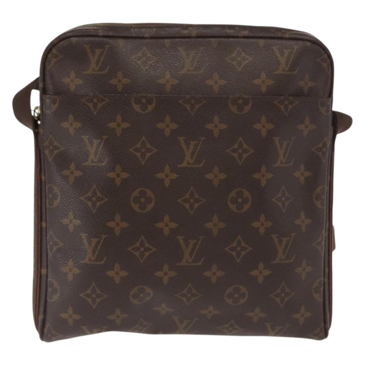 Louis Vuitton Trotteur Beaubourg Handbag Monogram Canvas Brown Canvas Shoulder Bag Bag (Authentic Pre-Loved)