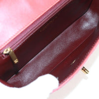 Chanel Two Tone Flap Bag Quilted Lambskin Red Leather Shoulder Bag Bag (Pre-Loved)