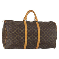 Louis Vuitton Keepall Bag Monogram Canvas Brown Canvas Travel Bag Bag (Pre-Loved)