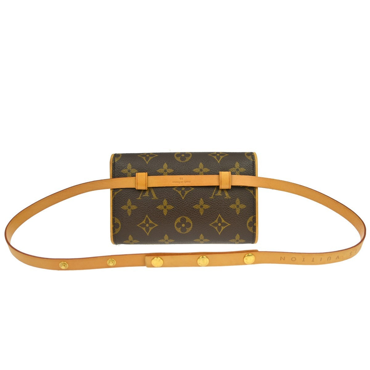 Louis Vuitton Florentine Waist Bag Monogram Canvas Brown Canvas Clutche & Pouche Bag (Authentic Pre-Loved)
