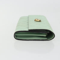 Gucci Guccissima Wallet Motif Gg Green Leather Wallets Accessory (Pre-Loved)