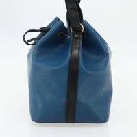 Louis Vuitton Bicolor Petit Noe Handbag Epi Leather Blue Leather Shoulder Bag Bag (Authentic Pre-Loved)
