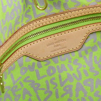 Louis Vuitton Neverfull Tote Limited Edition Monogram Graffiti Green Canvas Tote Bag Bag (Authentic Pre-Loved)