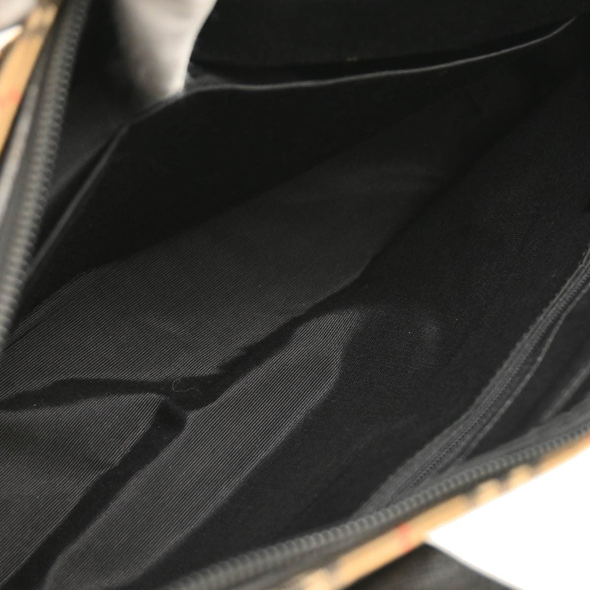Burberry Nova Check Tote Nylon And Leather Beige Canvas Tote Bag Bag (Authentic Pre-Loved)