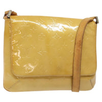 Louis Vuitton Thompson Street Handbag Monogram Vernis Beige Patent_Leather Shoulder Bag Bag (Authentic Pre-Loved)