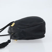 Salvatore Ferragamo Vintage Shoulder Bag Canvas Black Canvas Shoulder Bag Bag (Pre-Loved)