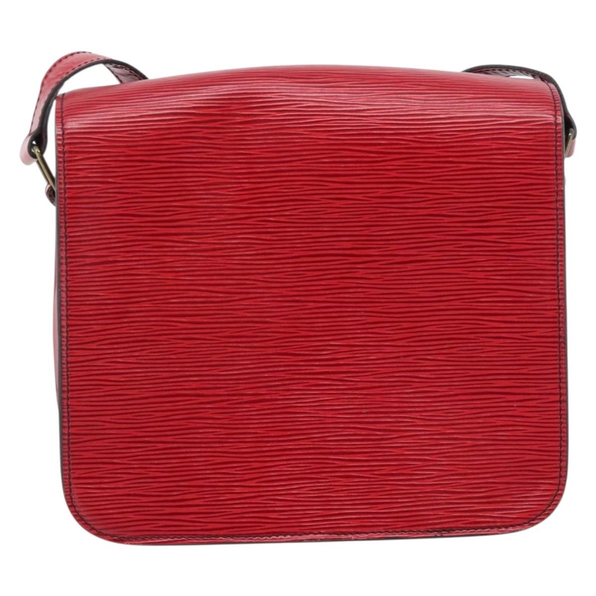 Louis Vuitton Louis Vuitton Cartouchiere Handbag Epi Leather Red Leather Shoulder Bag Bag (Authentic Pre-Loved)