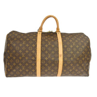Louis Vuitton Louis Vuitton Keepall Bag Monogram Canvas Brown Canvas Travel Bag Bag (Pre-Loved)