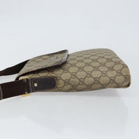 Gucci Flap Messenger Gg Coated Canvas Beige Pvc Shoulder Bag Bag (Pre-Loved)