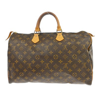 Louis Vuitton Speedy Handbag Monogram Canvas Brown Canvas Handbag (Pre-Loved)