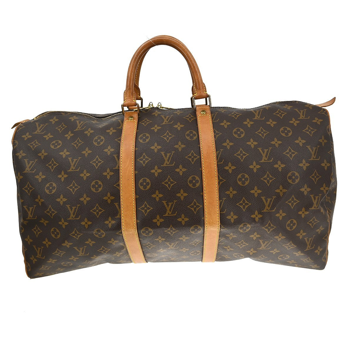 Louis Vuitton Louis Vuitton Keepall Bag Monogram Canvas Brown Canvas Travel Bag Bag (Pre-Loved)