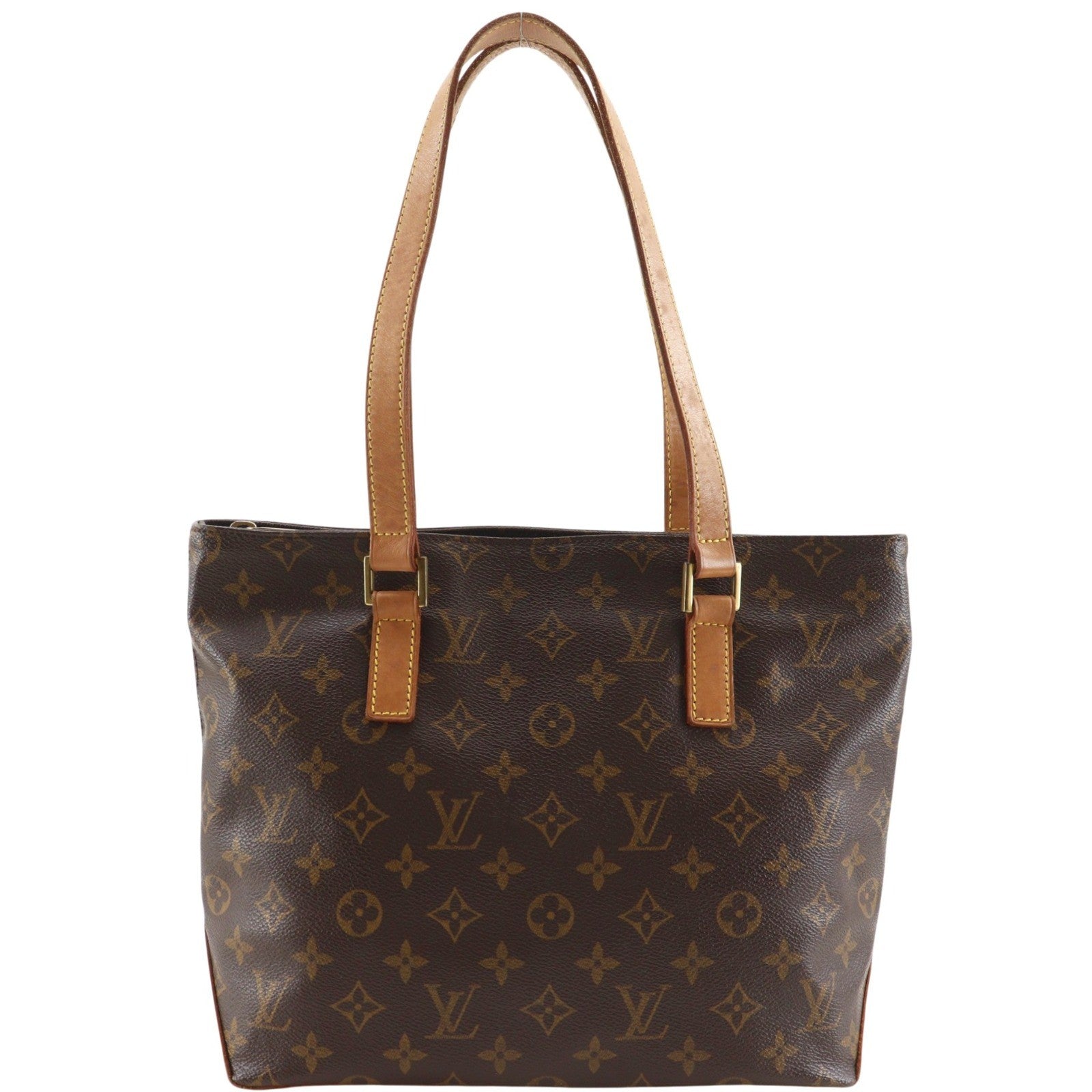 Louis Vuitton Cabas Piano Monogram Canvas Brown Canvas Tote Bag Bag (Authentic Pre-Loved)