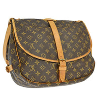 Louis Vuitton Louis Vuitton Saumur Handbag Monogram Canvas Brown Canvas Shoulder Bag Bag (Pre-Loved)