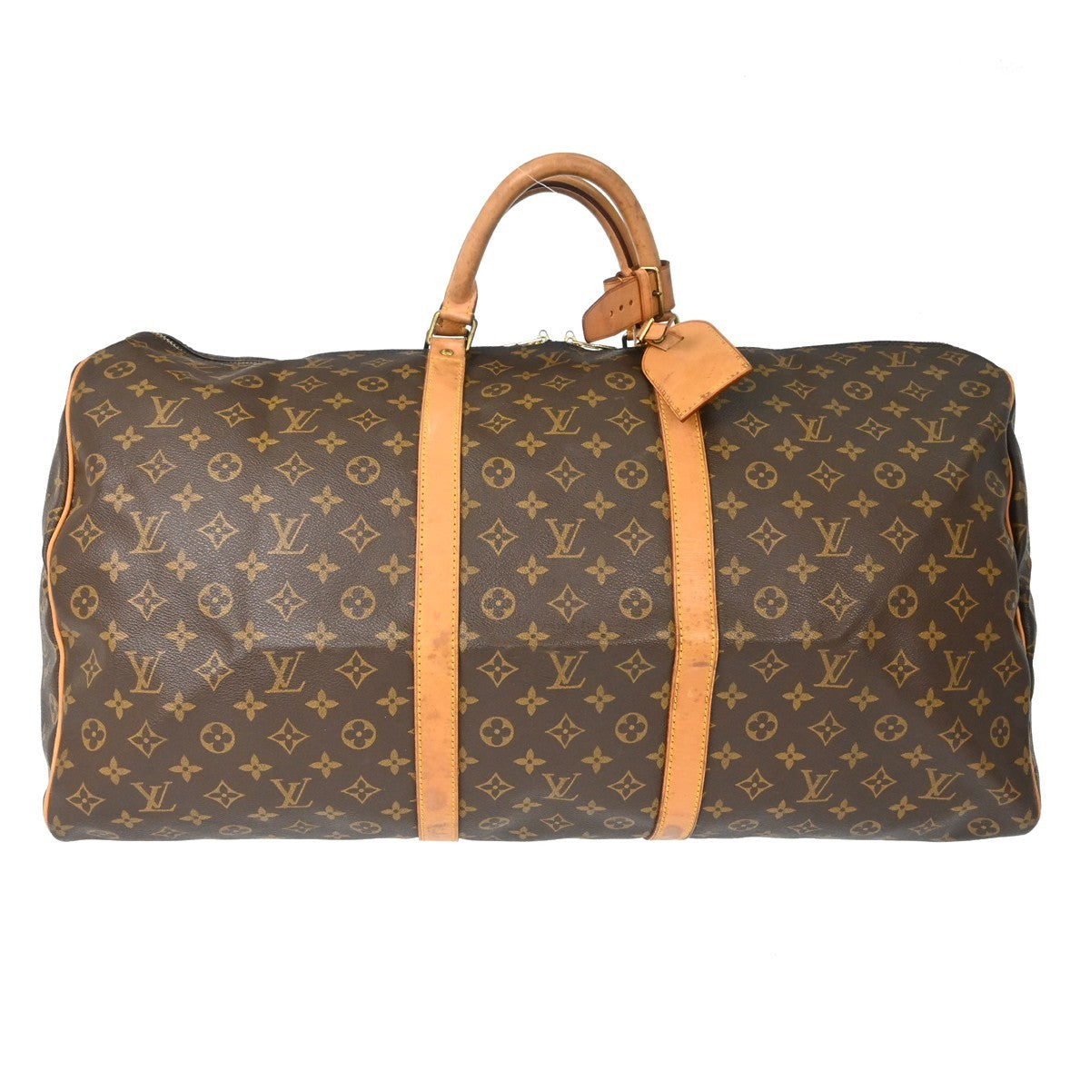 Louis Vuitton Keepall Bag Monogram Canvas Brown Canvas Travel Bag Bag (Pre-Loved)