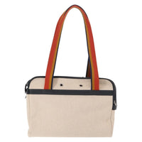 Hermes Sac De Transport Pour Chiens Pet Dog Carrier Toile With Leather Beige Canvas Shoulder Bag Bag (Authentic Pre-Loved)