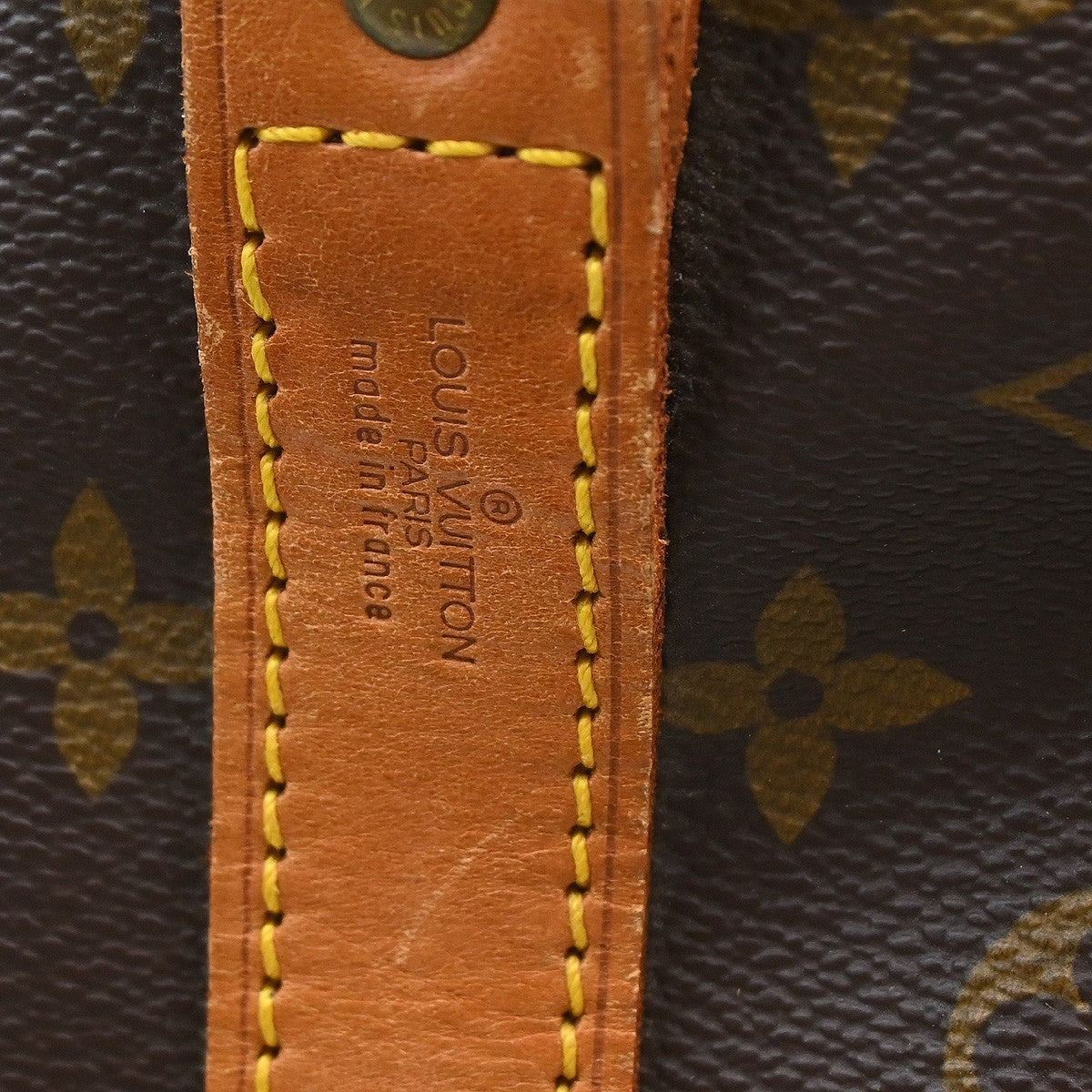 Louis Vuitton Keepall Bandouliere Bag Monogram Canvas Brown Canvas Travel Bag Bag (Pre-Loved)