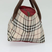 Burberry Nova Check Blue Label Nylon Beige Nylon Tote Bag Bag (Authentic Pre-Loved)