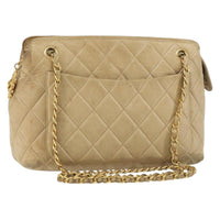 Chanel Vintage Camera Bag Quilted Leather Beige Leather Shoulder Bag Bag (Authentic Pre-Loved)