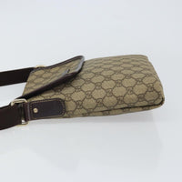 Gucci Flap Messenger Gg Coated Canvas Beige Pvc Shoulder Bag Bag (Authentic Pre-Loved)