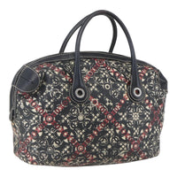 Chanel Optic Coco Bowler Bag Printed Coated Canvas With Caviar Black Pvc Travel Bag Bag (Authentic Pre-Loved)