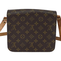 Louis Vuitton Cartouchiere Handbag Monogram Canvas Brown Canvas Shoulder Bag Bag (Pre-Loved)