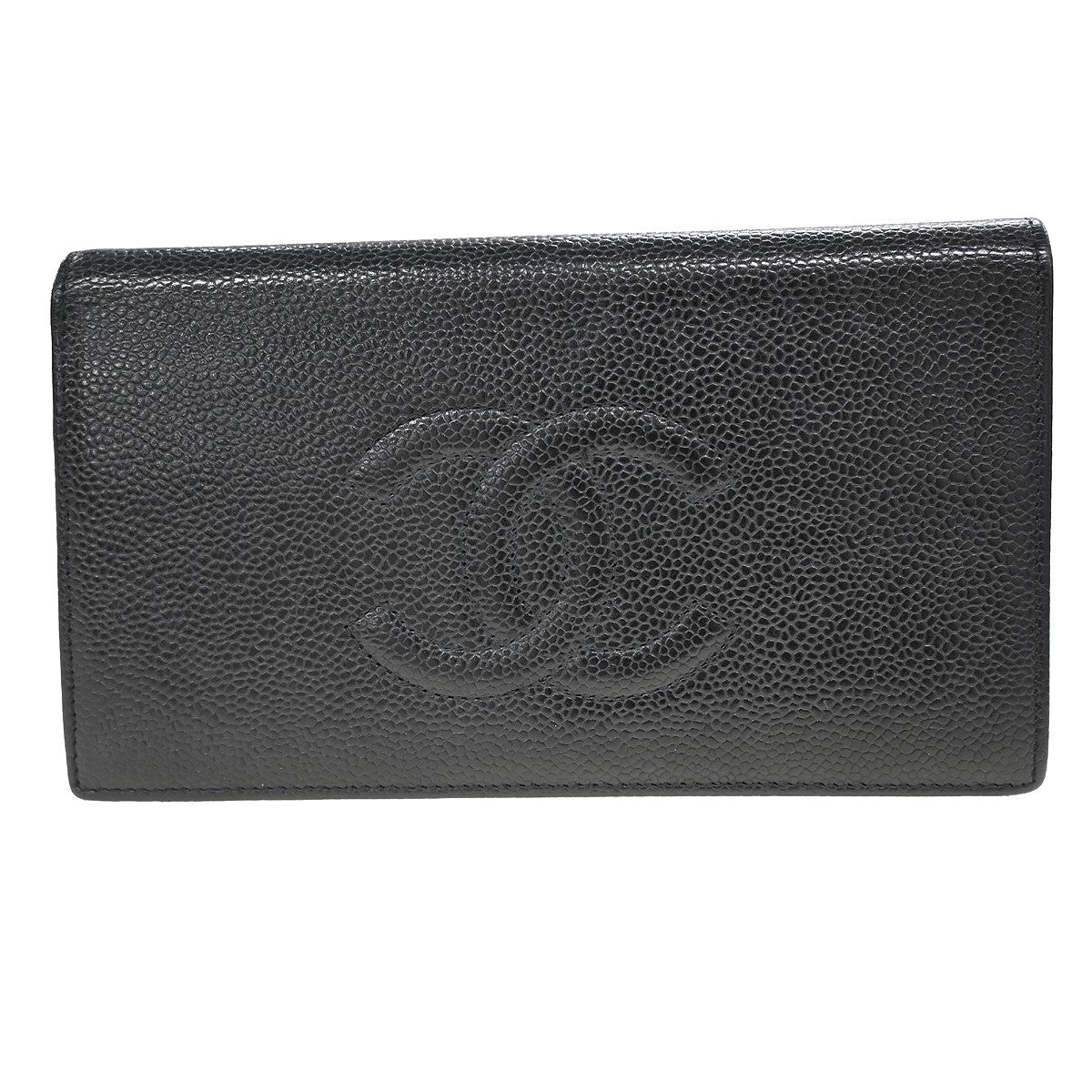 Chanel Timeless Cc French Wallet Caviar Black Leather Wallets Accessory (Pre-Loved)